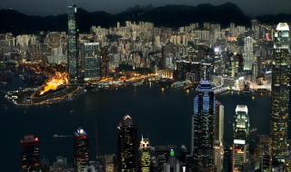 香港维多利亚港夜景 香港维多利亚港夜景